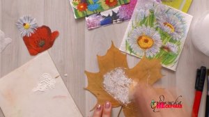 DIY Декупаж на осенних кленовых листьях.