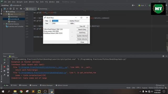 Book Shop Project in Python | Book Store Project | Python project | python project ideas
