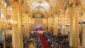 Въезд Владимира Путина в Кремль - марш