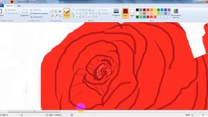 Как нарисовать розу в Paint | How to draw a rose | Як намалювати троянду
