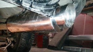 Звук прямотока с насадкой