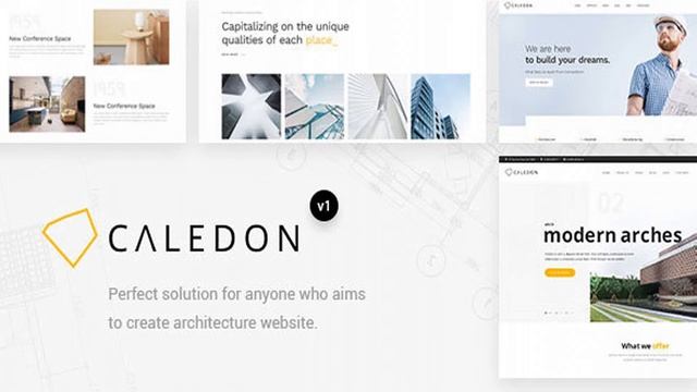 Caledon - Modern WordPress Theme For Architecture & Interior Companies | Themeforest Website смотреть онлайн