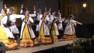 Башкирский танец "Гульназира" на разных сценах Италии - ансамбль народного танца "Аманат"(Уфа)