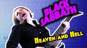 Black Sabbath - Heaven and Hell _ кавер на гитаре ученицы