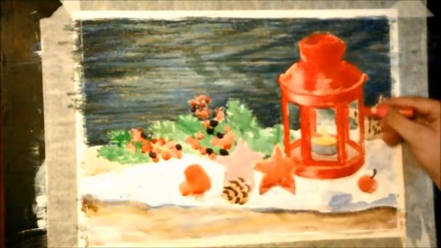 Как рисовать масляной пастелью How to draw oil pastel