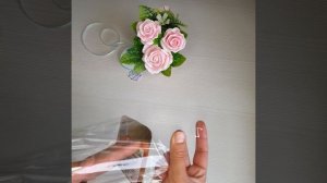 Как упаковать букет из мыла в крафт стакане