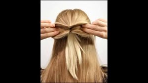 Прическа Бантик из волос на длинные волосы. Очень красивая прическа.