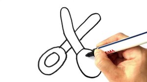 Как нарисовать ножницы