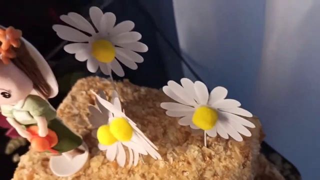 Украшения на торт "Ромашки" смотреть онлайн