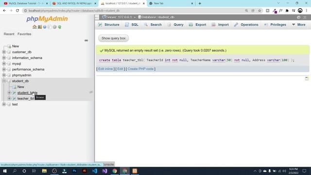 8. SQL and MySQL in Nepali | Not Null Constraints