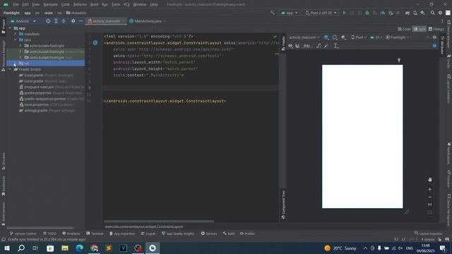 Приложение Фонарик на Java в Android Studio. Урок 01. Добавляем кнопку "Включить/Выключить". смотреть онлайн