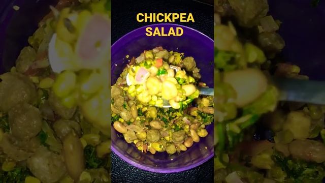 Chickpea Salad #chickpeas #food #meal #protein #workout #salad #gymlife #gymfood # shortsfeed