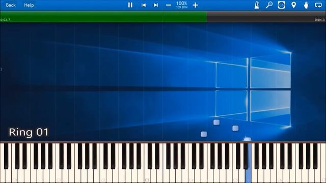 WINDOWS 10 SOUNDS IN SYNTHESIA смотреть онлайн