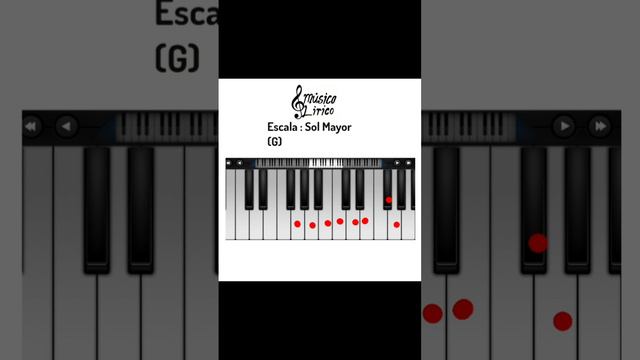 Escala de Sol mayor #escala #escalamusical #tutorial #music #piano #reels