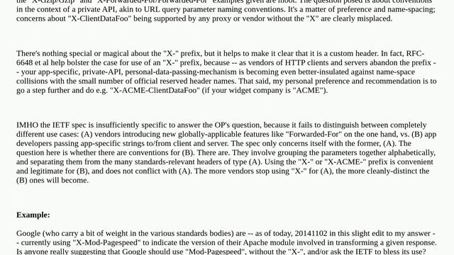 Custom HTTP headers : naming conventions смотреть онлайн