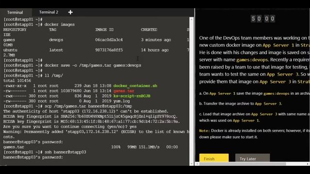 Save Load and Transfer Docker Image