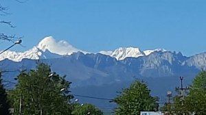 Владикавказ.Вид на гору Казбек