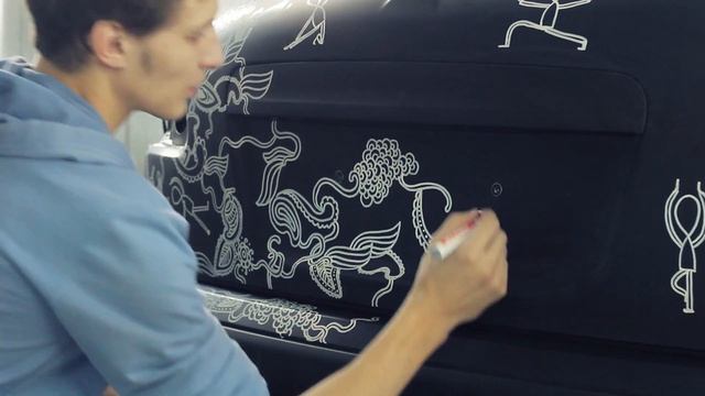 Роспись автомобиля маркером смотреть онлайн