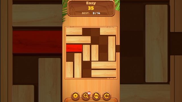 Unblock Sliding Block Puzzle Game Easy level 35 #shorts #unblockpuzzle