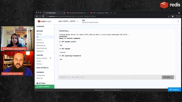 Redis University RU101[LIVE] - Week 0 with Suze Shardlow, Justin Castilla and Simon Prickett смотреть онлайн