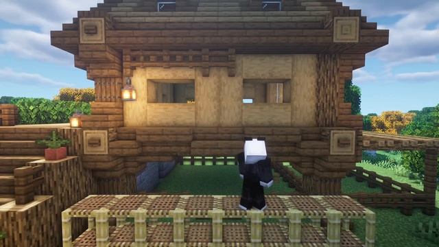 How to build a Survival House with a Horse Stable | Minecraft смотреть онлайн