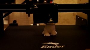 Ender 3 pro 3d принтер печать первой заготовки - Собачка