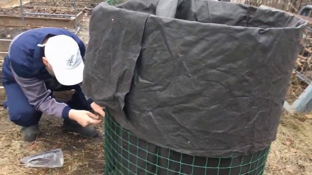 Компостник своими руками. Бюджетный вариант. смотреть онлайн