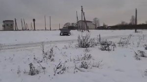 1. Субару Аутбэк по снегу
