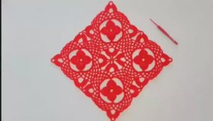 Очень красивая салфетка из мотива - Вязание крючком для начинающих
