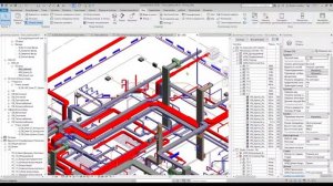 Revit. Изменение цвета труб, воздуховодов