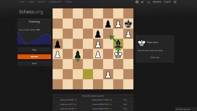 Chess Tactics Puzzle on lichess #1