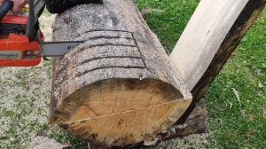 Лавка из бревна, самодельная скамейка,  лавка своими руками. DIY