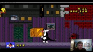 Прохождение игры на сега "Сильвестр и Твитти"