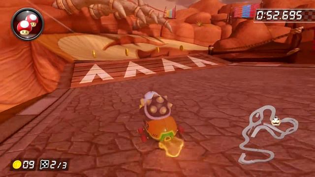 Bone-Dry Dunes [150cc] - 1:52.509 - MKF Origin (Mario Kart 8 Deluxe World Record) смотреть онлайн