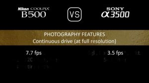 Nikon COOLPIX B500 vs. Sony A3500: A Comparison of Specifications