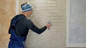 ЛЕНИВЫЕ КИРПИЧИ на стену. Имитация кирпичной кладки своими руками. Самый легкий способ