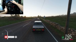 BMW M5 1988. Forza Horizon 4. Logitech g29. Спринт в холмах Раннохской лощины.