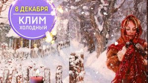 8 ДЕКАБРЯ. КЛИМЕНТЬЕВ ДЕНЬ. НЕ СУШИ БЕЛЬЕ В ПОМЕЩЕНИИ 🌞 ПРИМЕТЫ ДНЯ. ЧТО НЕЛЬЗЯ ДЕЛАТЬ