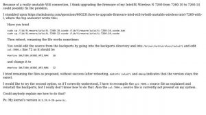 Ubuntu: Upgrading iwlwifi 7260 firmware on Lenovo T540p
