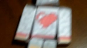 Обзор поделки из бумаги (Minecraft)