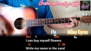 FLOWERS - Miley Cyrus - Guitar Chords & Lyrics