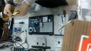 Замена термопасты на ноутбуке HP....