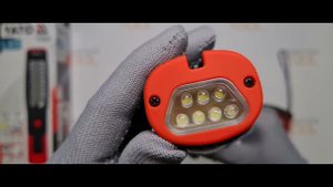 Лампа-переноска аккумуляторная 37/7 LED YATO YT-08507
