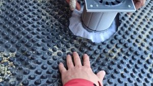 3этап Монтаж воронки двухуровневой, на эксплуатируемой кровле. г. Владивосток ул. Круговая 2-ая 12