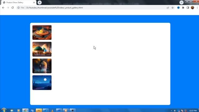 Click Image and Show Full Image  | Image Gallery Html Css | Html Image Gallery  | Javascript projec