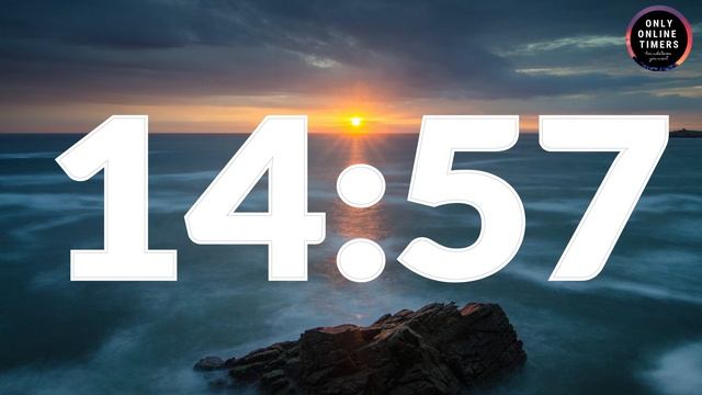 ???️ 30 Minutes Timer in a Sunset at Sea ? No Music, Calm ? Soft Alarm смотреть онлайн