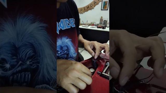 Kramer guitar HSH wiring upgraded coil tap Nonuz Luthierist Guitar Repairs Malaysia 0176460900 смотреть онлайн