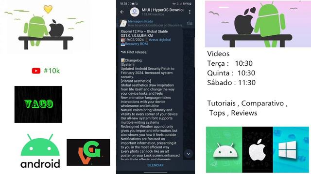 Xiaomi 12 Pro Nova Atualização Hyper Os 1.0.1.0 Versão Global смотреть онлайн