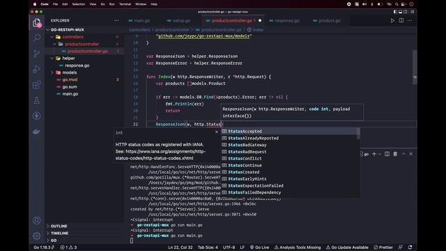 Golang REST API dengan Mux, Gorm, MySQL