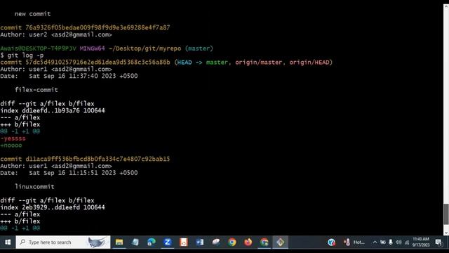 Git log | View Git commits in different ways